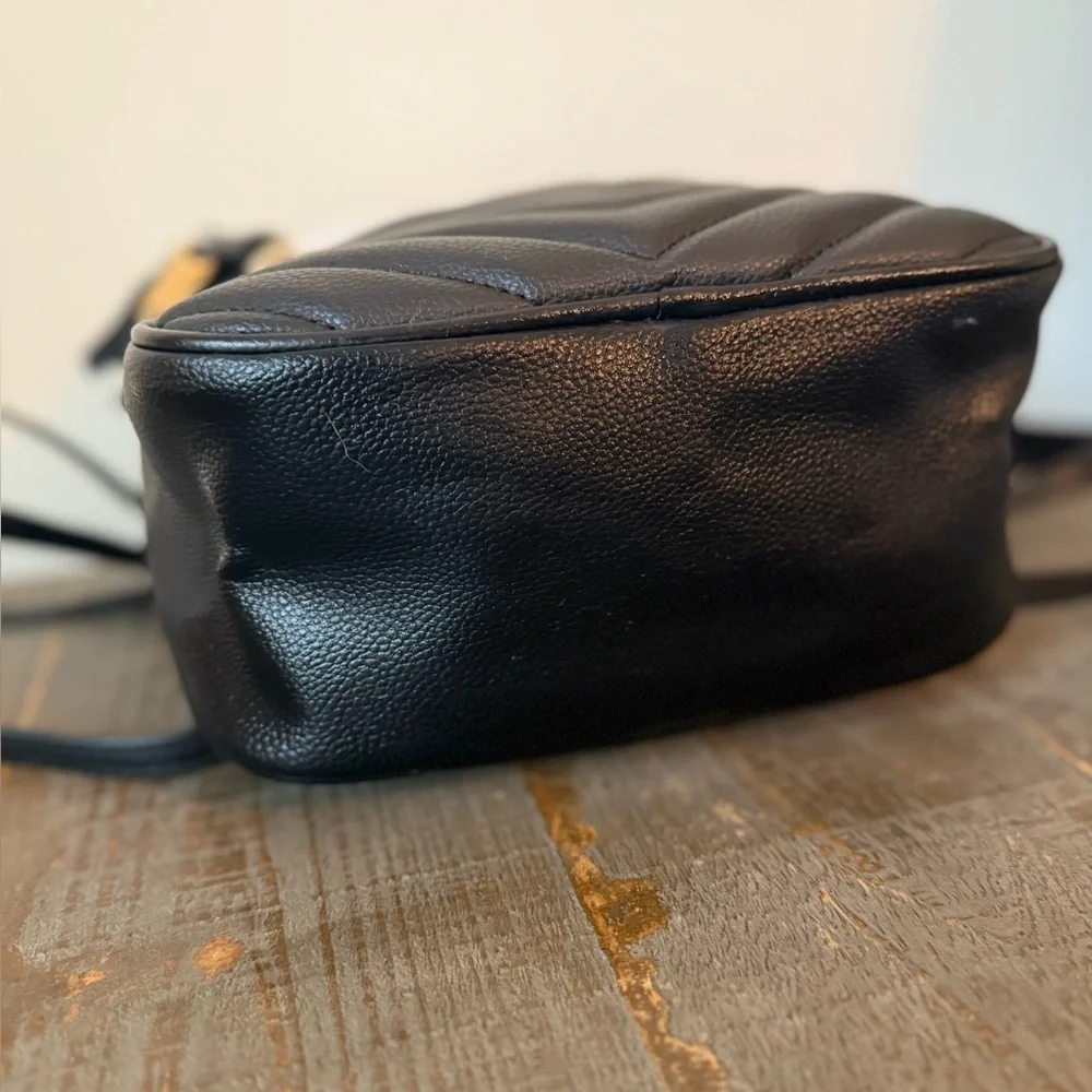 Claire's Black and White Color Block Mini Backpack